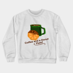 Coffee and a Donut Crewneck Sweatshirt